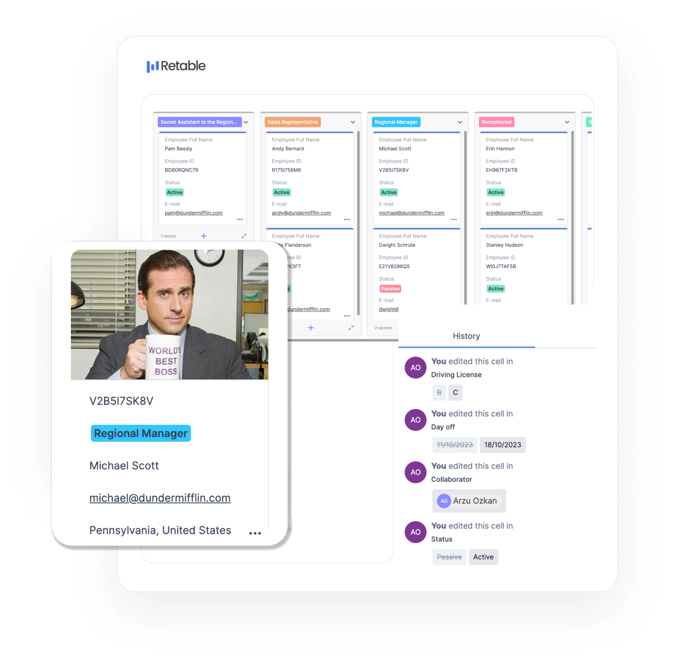 Retable Online Spreadsheet Solutions For Human Resources